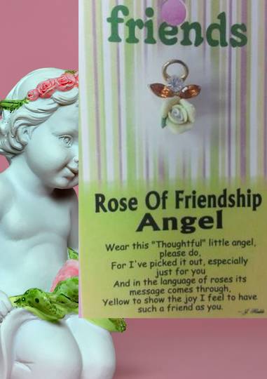 Rose of Friendship Angel Pin